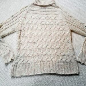 Cliche culture sz S chunky knit rainbow thread sweater wool blend